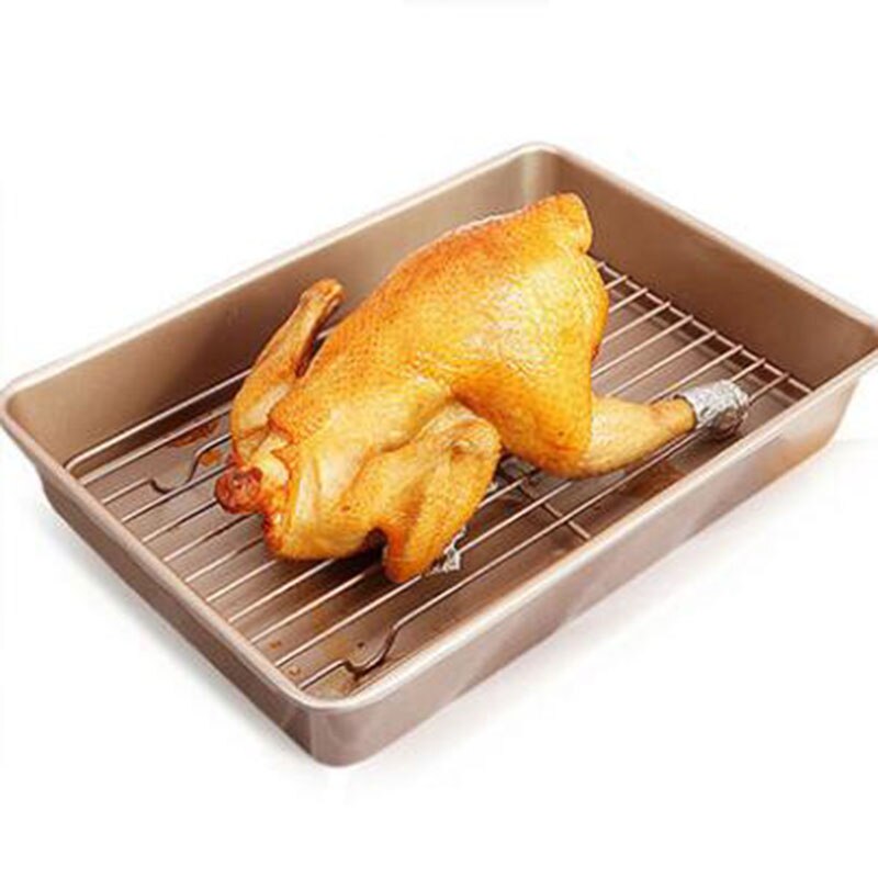 Rectangular Baking tray Non-stick Metal Cake Bread Baguette Baking Pan Form Mold For Oven Bakeware