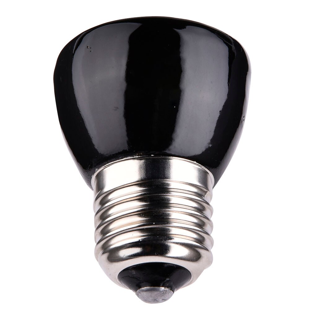 25W 50W 75W 100W Pet Heating Lamp Black Infrared Ceramic Emitter Heat Light Bulb Pet Brooder Chickens Reptile Lamp 220-240V