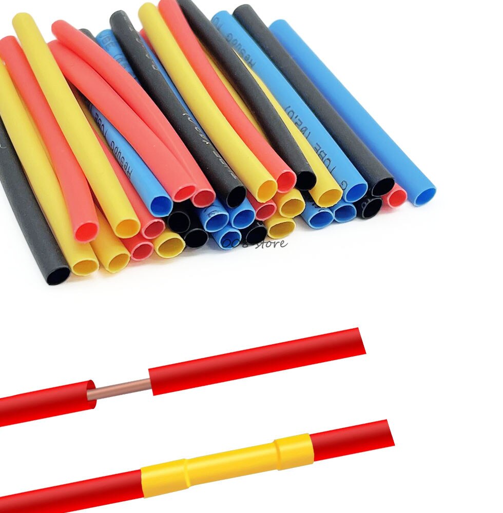 164pcs heat-resistant tube heat shrinkable packaging kit, heat shrinkable tube supporting wire and cable insulating tube