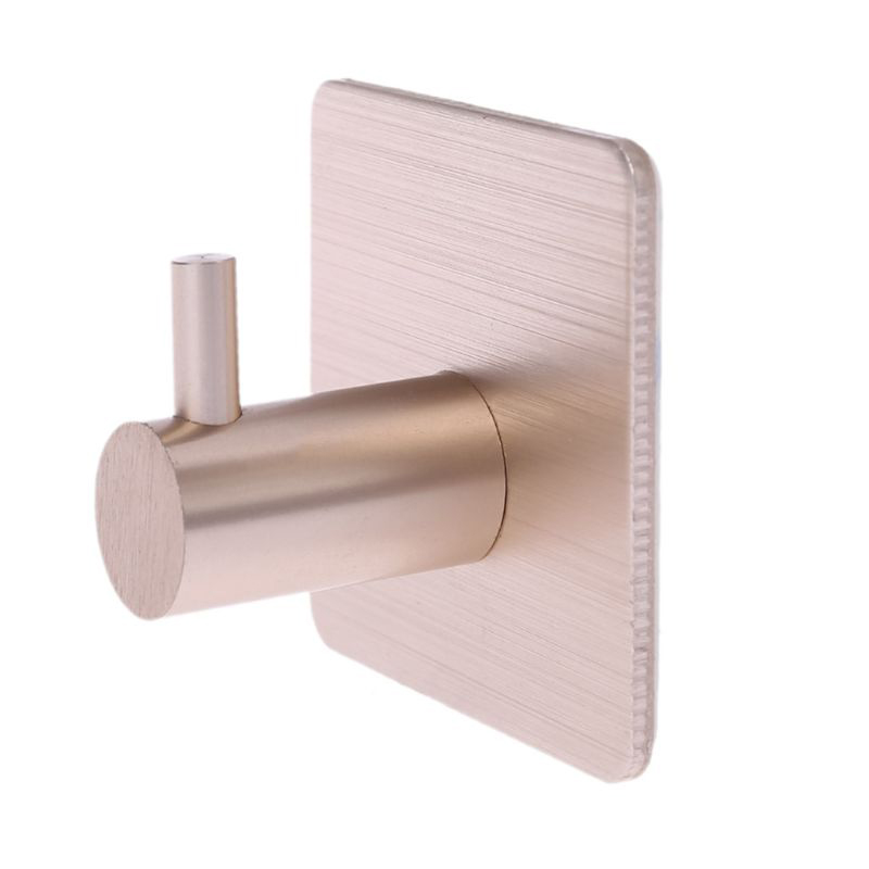 1Pc Zelfklevende Haak Huis Keuken Muur Deur Haken Key Rack Bathroon Rvs Roestvrij Handdoek Hanger Voor Keuken wc: Blauw