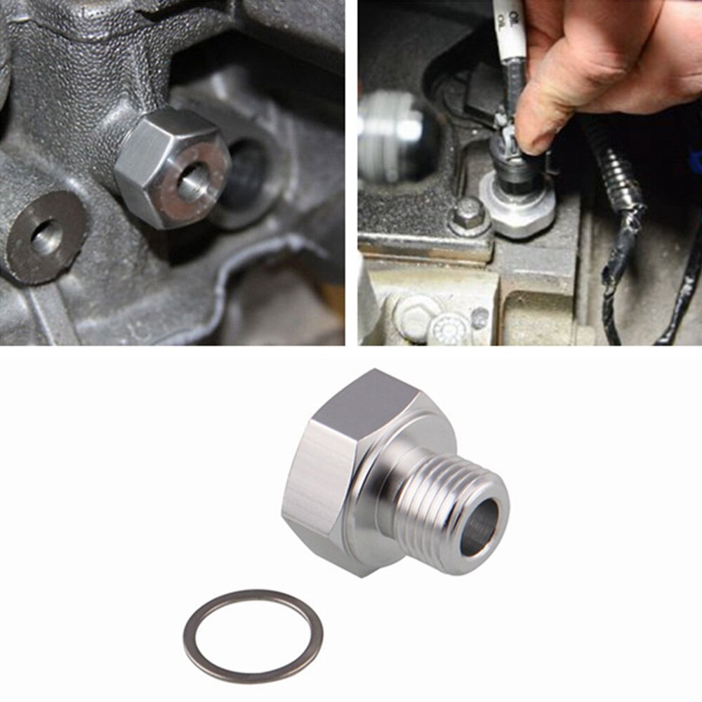 Oil Pressure Sensor Adapter LS Engine Swap Male M16 X 1.5 Female 1/8 NPT LS Set