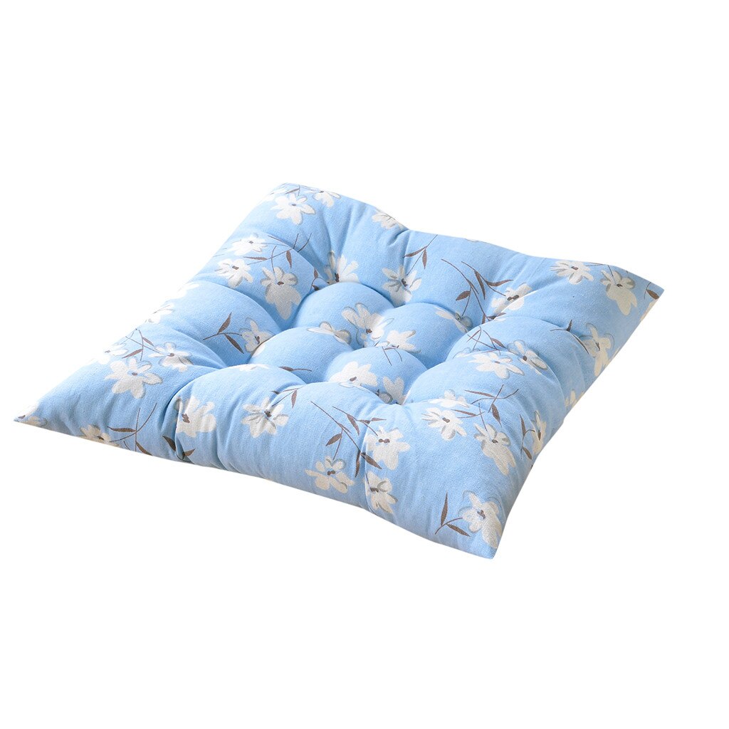 Chair Seat Pad Brief Printing Plain Seat Pad Dining Room Garden Kitchen Chair Cushions Tie On Dining Cushion Removable: B