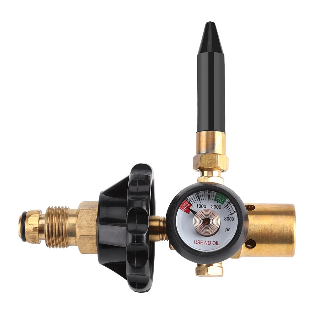 Balloon Inflating Regulator Inflator Pressure Regulation With Air Flow Meter Valve Gauge Fits For Outlet Thread G5/8 Tank Valves