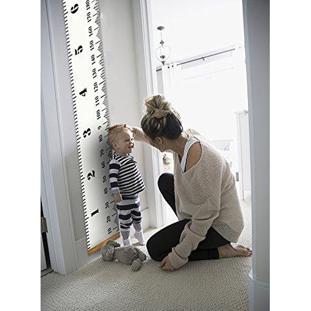 Wall Hanging Baby Height Measure Ruler Wall Sticker Decorative Props Child Kids Growth Chart for Bedroom Home Decor
