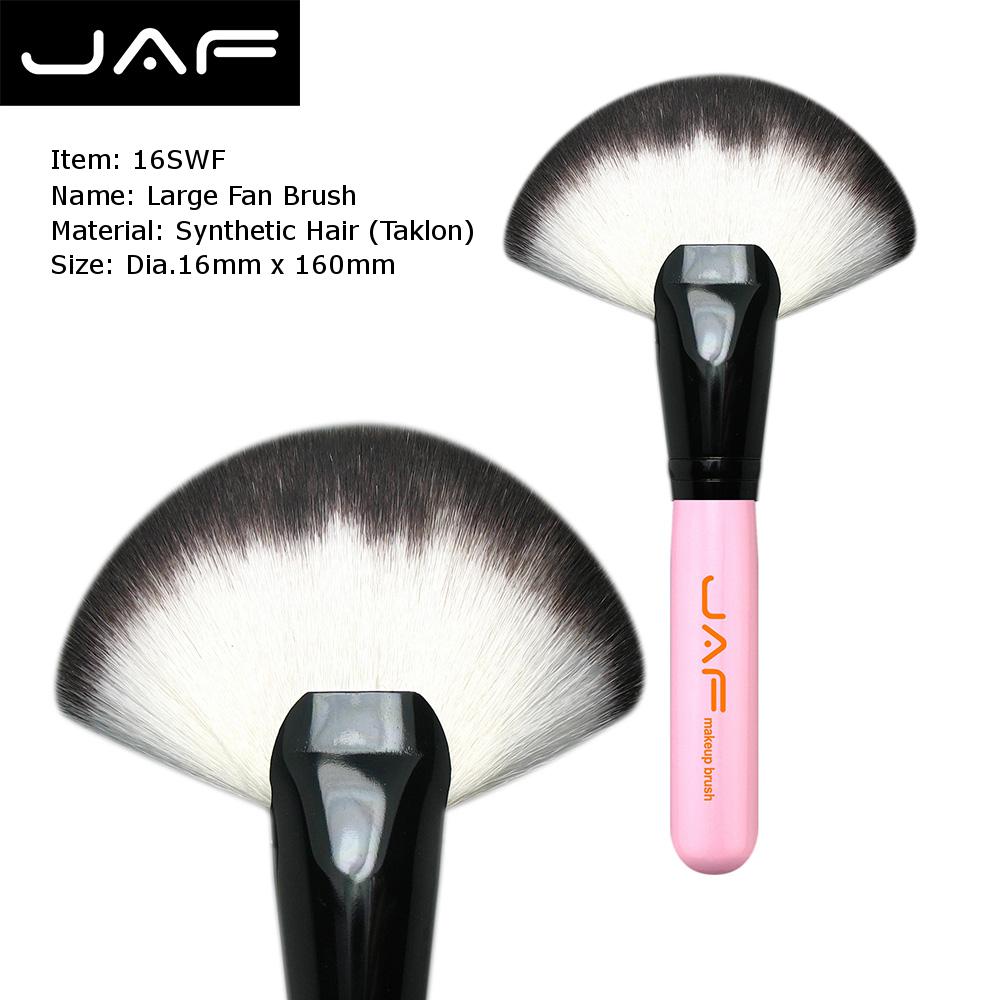 JAF Synthetic Large Fan Brush Pincel Maquiagem Agent Big Fan Brush Maquiagem Professionalfree 16SSYF: 16SWF-P
