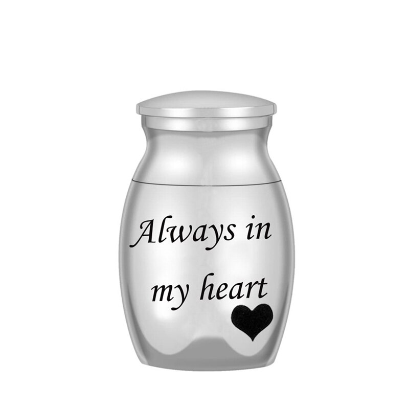 5 Styles Stainless Steel Cremation Urn Ashes Commemorate Pet Hair Remains Waterproof Funeral Keepsake Urn: SV