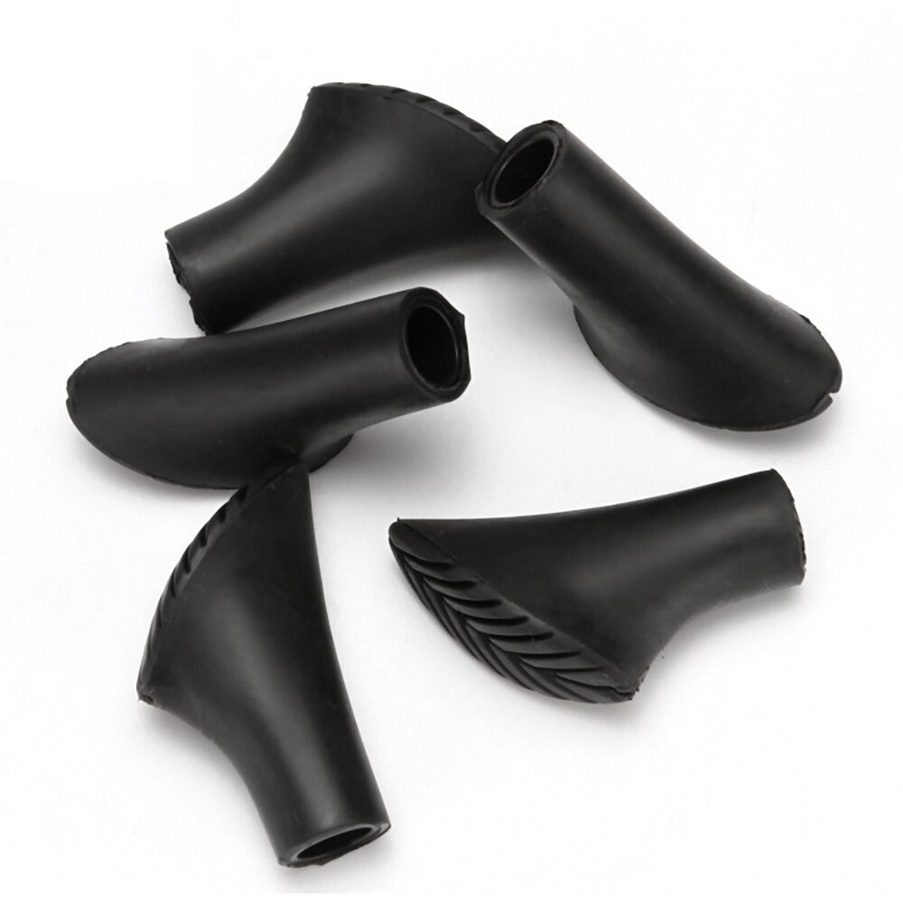 12 Pieces Nordic Walking Pole Trekking Pole Tip Protectors Rubber Pads Buffer Replacement Tips End Outdoor Replacement Cane Cap