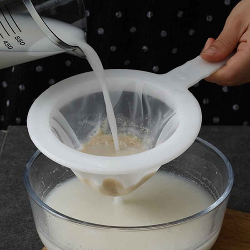 100/200/400 de malla de cocina Ultra-fina malla colador cocina de filtro de malla de Nylon cuchara para adecuado para leche de soja leche de café yogur
