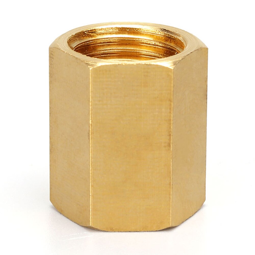 Messing Rohr Fitting Kupfer Schlauch Hex Kupplung Koppler Schnelle Connetor Innengewinde 1/8 &quot;1/4&quot; 3/8 &quot;1/2&quot; 3/4 &quot;BSP Für Wasser Kraftstoff Gas