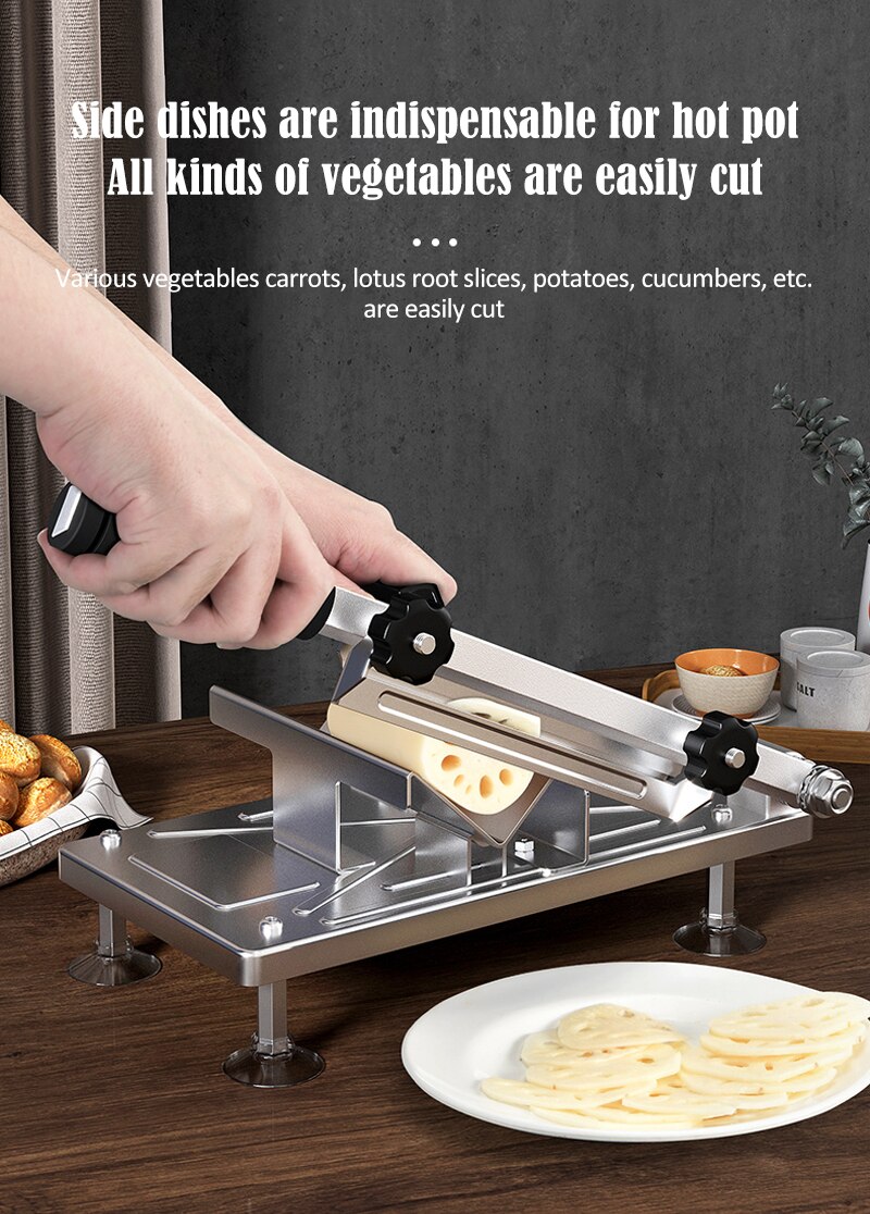Manual Cold Meat Vegetable Slicer For Kitchen Accessories Stainless Steel Food Cutter Slicing Machine cocina овощерезка терка