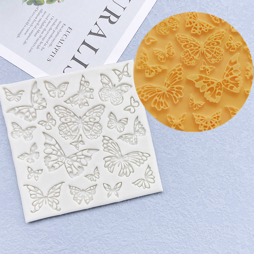 Stampo per torta in silicone a forma di farfalla Sugarcraft Strumenti in resina per cupcake al cioccolato Strumenti per decorare fondente
