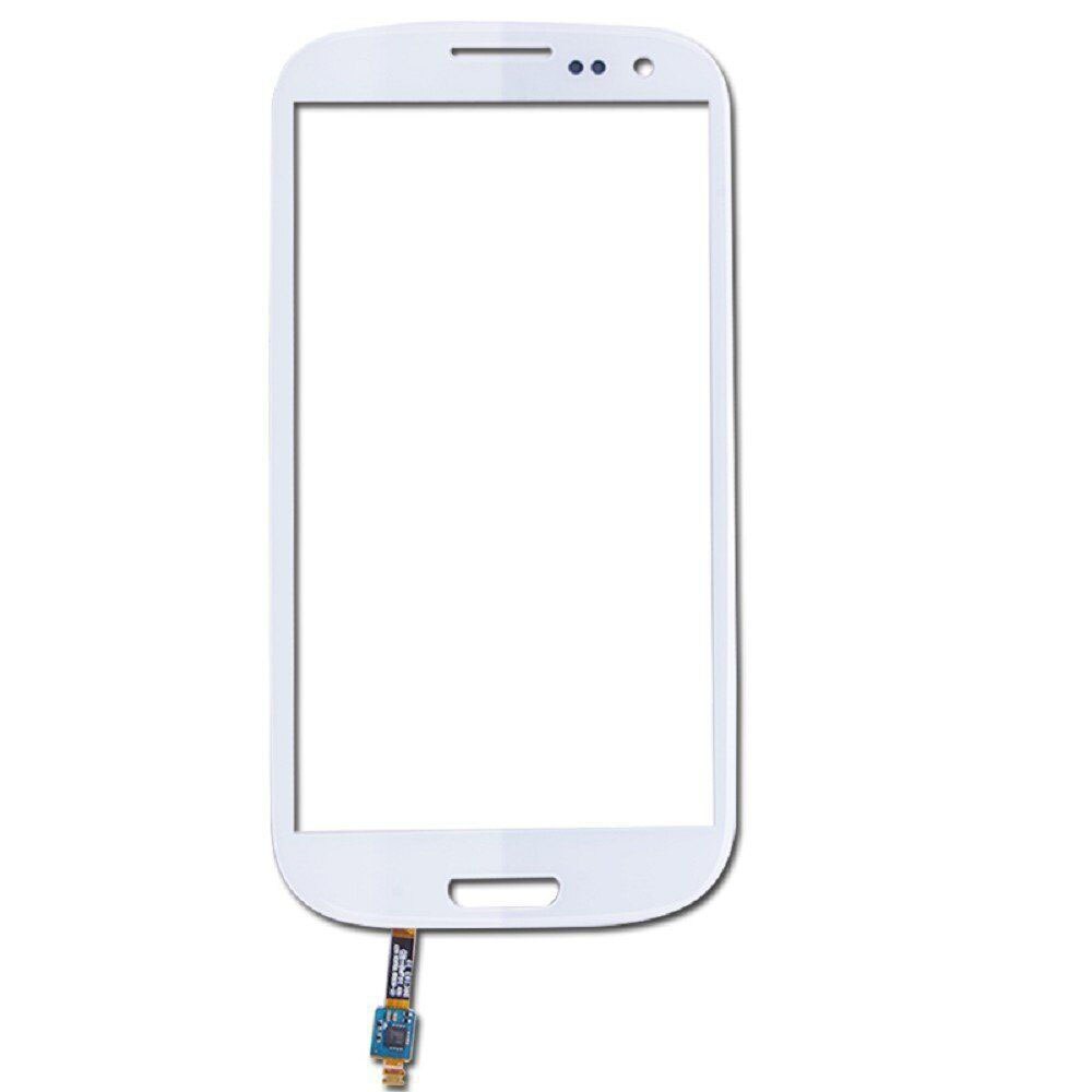 Pantalla táctil para móvil, digitalizador de lente de cristal frontal con piezas de repuesto adhesivas gratis para Samsung Galaxy SIII S3 i9300