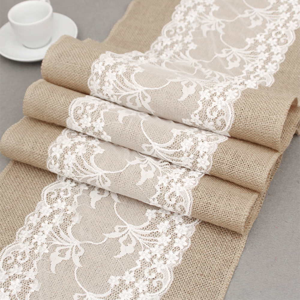 Elegantes Jute Tischlãufer Tedi Bilder