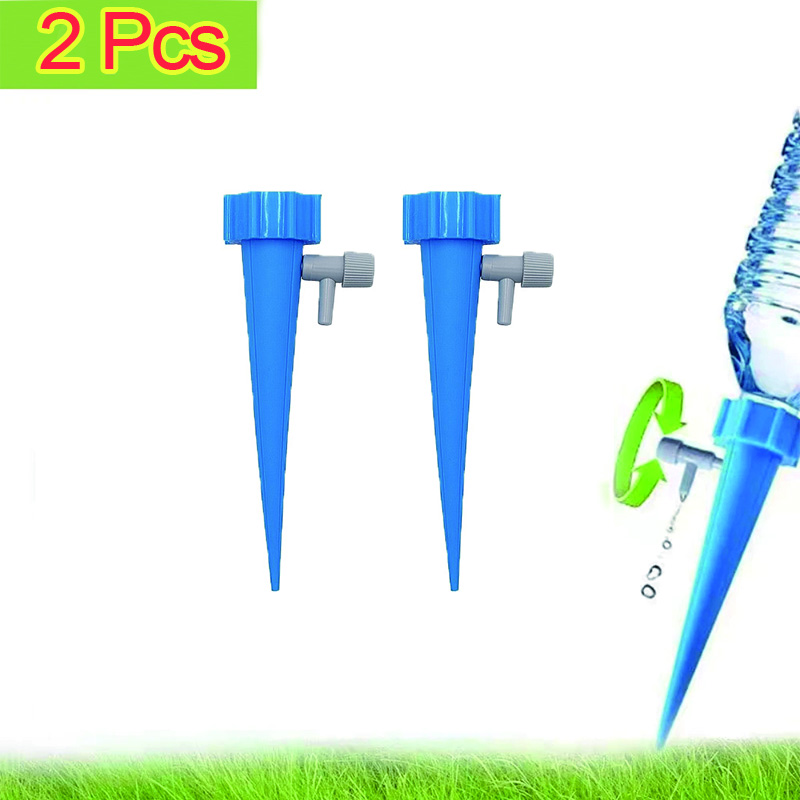 Drip Irrigation System Drip Watering Plant Water Dripper Automatic Self Watering Adjustable for Flower Plant Water Dripper: Red