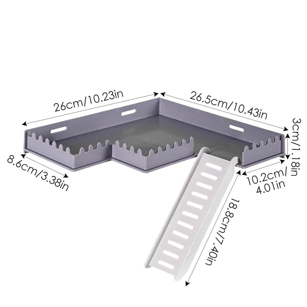 Hamsterplattform med stege säker pvc lekgym med stege husdjurstillbehör smådjursmiljödekor för hamstrar igelkottar: Mång