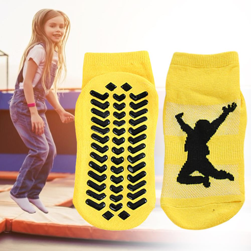 5 Paia Calzini Antiscivolo Trampolino Bambini e Adulti - Cotone Yoga Sport Fitness