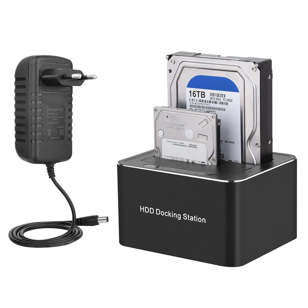 Computer Hard Disk Drive Expansion Extender USB3.0 HDD Clone Dock Hard Disk Drive Cloning Station Accessory: Default Title