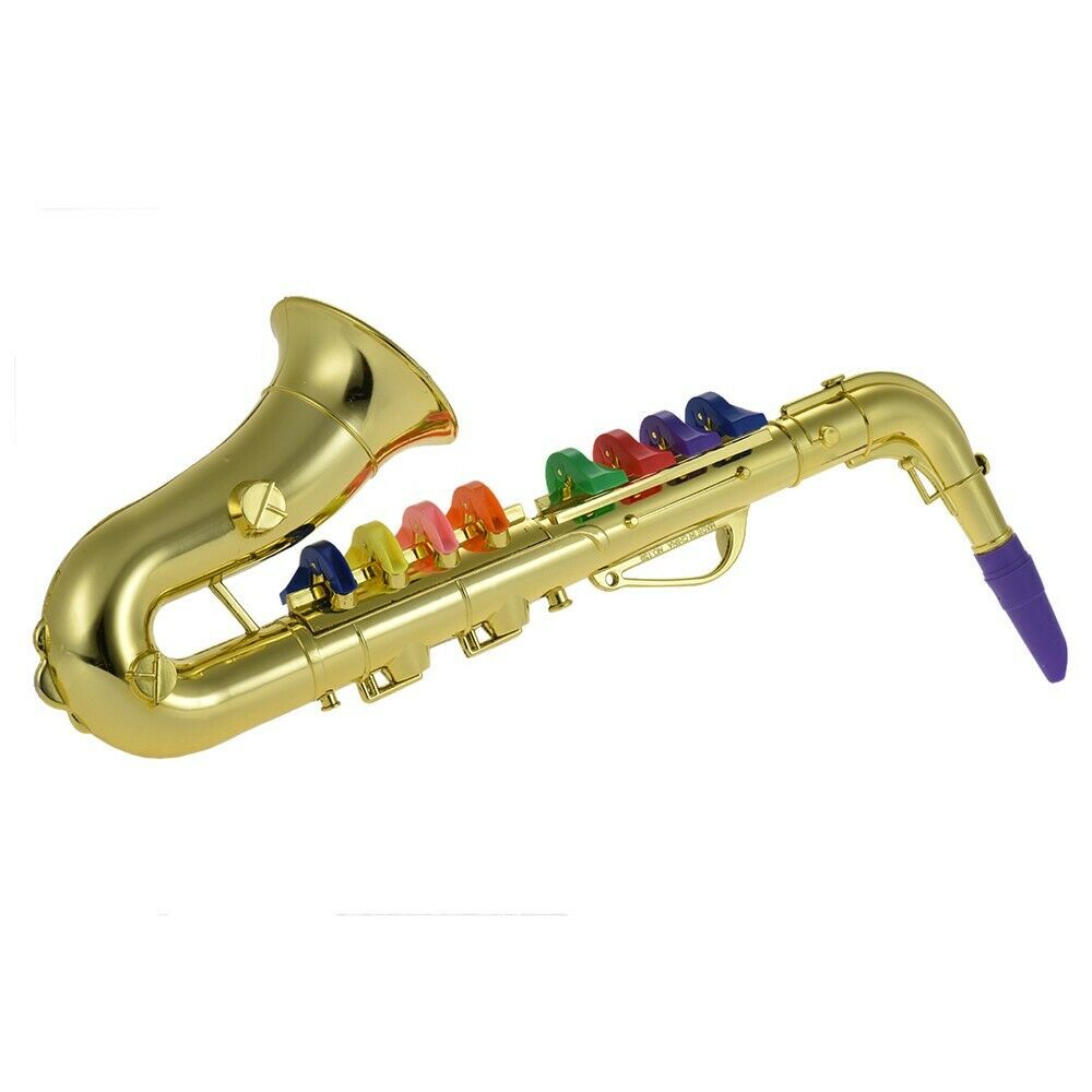 K050030 Saxophone Musical Instrument Props Baby Music Playing Tool Children Simulation For Kids Child Gold/Silver Colors