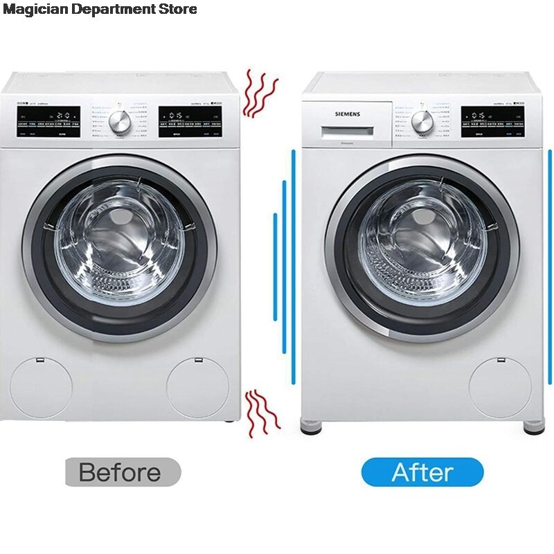 4PCS Universal Fixed for Washing Machine Rubber Mat Anti Vibration Feet Pads Laundry Washer Dryer Refrigerator Feet Fixed Pad