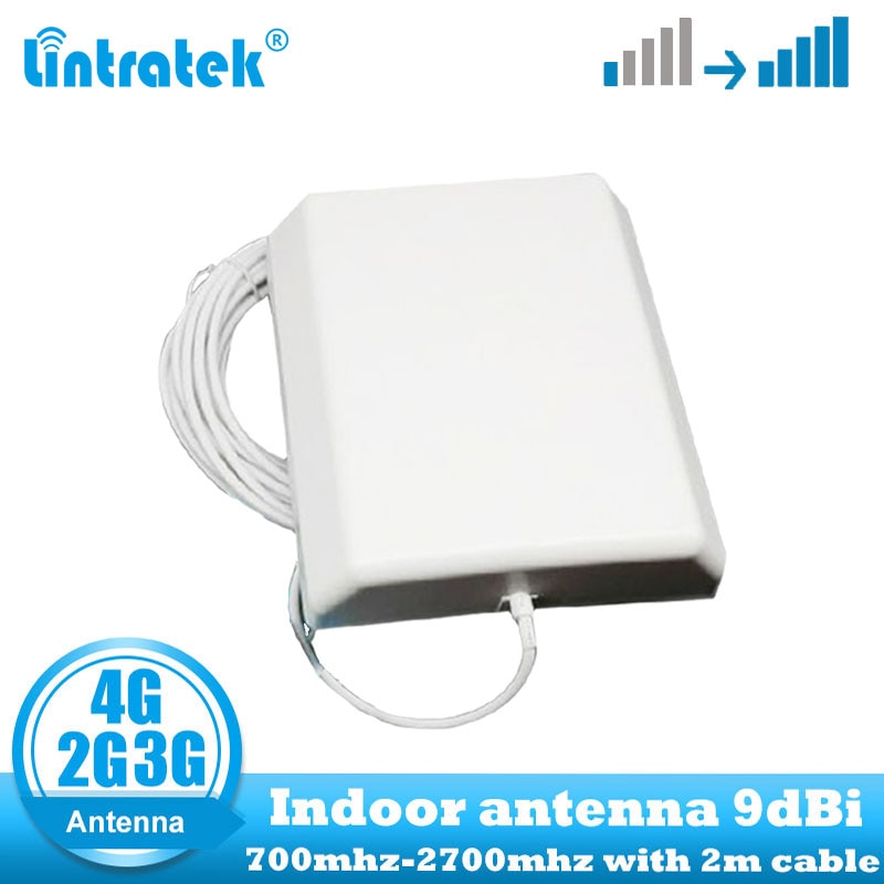 Lintratek 9dbi 700-2700Mhz 2G 3G 4G wewnętrzna antena panelowa GSM CDMA WCDMA LTE UMTS wewnętrzna antena przekaźnik 4G LTE antena ścienna