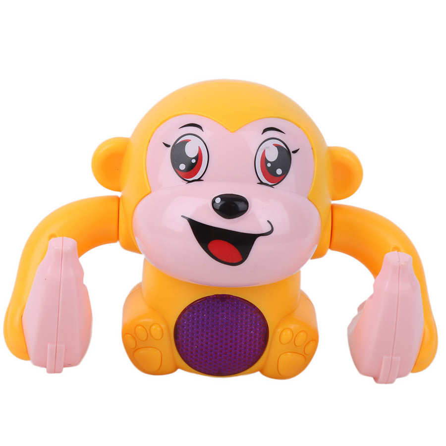 Electric Animal Model Toy Voice Control Induction Cartoon Pattern Kid Toy for Children Birthday: Yellow