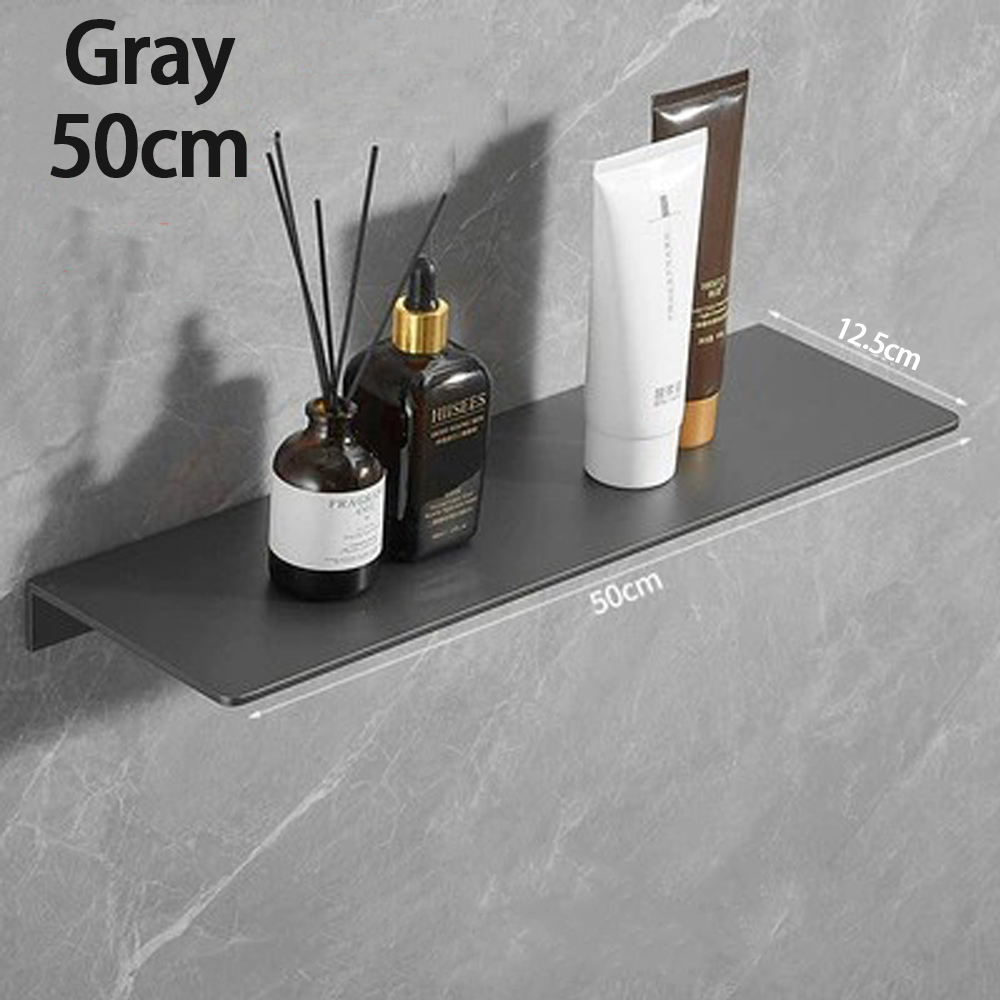 Pequeña estante flotante de pared de metal: estante de pared de metal, estante flotante negro, estante de baño pequeño, estantes de exhibición para almacenamiento de pared: Negro