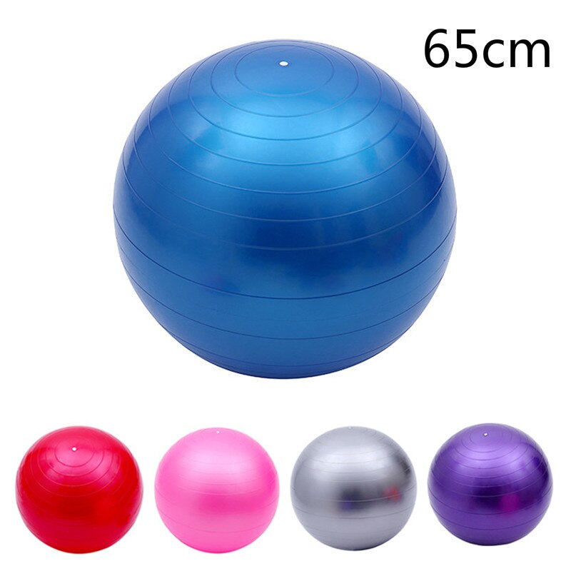 Yoga Ball GYM Balanced ball Fitness Massage Sport Workout Relieve Pain Massage Balls Training Tool 25cm 65cm Without pump: 05