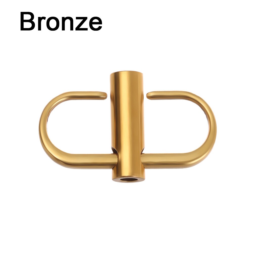 Verstelbare Metalen Gesp Clip Handtas Keten Riem Lengte Verkorten Zak Schroef Positionering Aanpassing Gesp Accessoires Outdoor Tool: Bronze