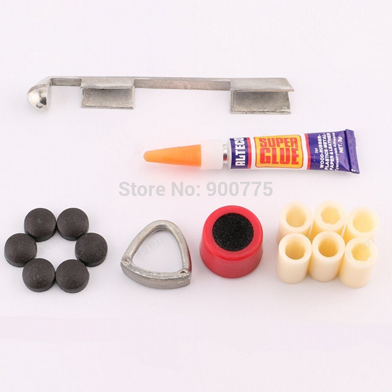 Stecca da biliardo riparazioni kit Economico spunto strumenti di riparazione/Consiglio plasmatore + Colla + file + 6spunto punte + 6 ghiera in accessori da biliardo