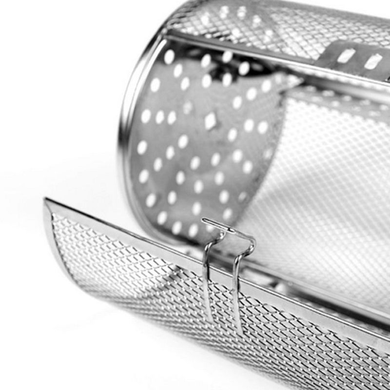 Rustfrit stål rotisserie ovn kurv til ristning bagning nødder kaffebønner peanut bbq grill stegeovn ovn dele bagning