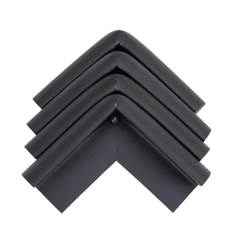 4/8Pcs Child Baby Safety Silicone Protector Table Corner Edge Protection Cover Children Anticollision Edge & Guards: black 4pcs