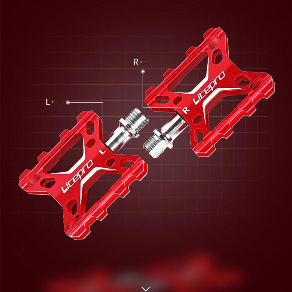 2 Stuks Fietsen Pedalen Du Dragende Pedalen Ultralight Aluminium Lager Pedalen Voor Kinderen Vouwfiets Fiets Accessoires