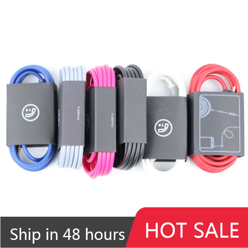 Vervanging Audio Kabel Cord Wire Met In-Line Microfoon En Controle Voor Beats By Dr Dre Solo Studio Pro detox Hoofdtelefoon 2.15