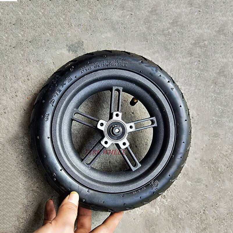 Scooterdæk baghjulnav til xiaomi mijia  m365 8.5 tommer dæmpende solide dæk hule ikke-pneumatiske dæk original fabrik: 8.5 tommer hjul a