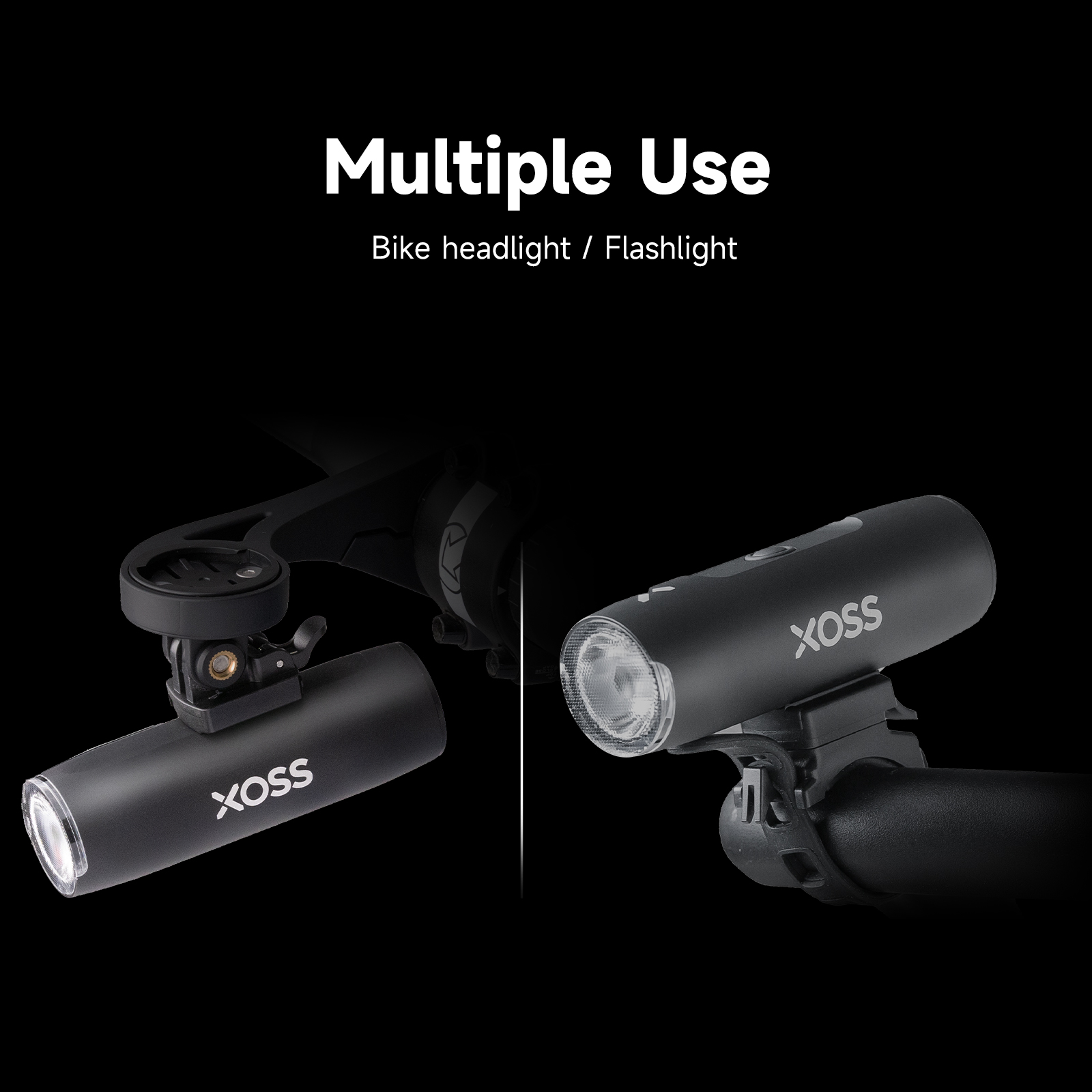 Xoss  xl400/xl800 cykelstrålkastare 400/800 lumen usb-laddningsbar landsväg mtb framlampa cykellampa aluminium ultralätt ficklampa