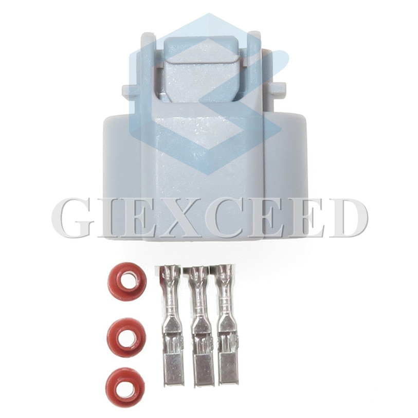 2 Sets 3 Pin Automotive Speed Sensor Plug Waterproof Cable Connector Socket For Toyota