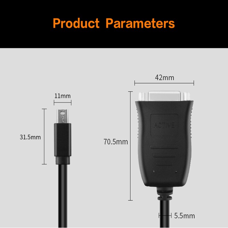 Aktive Mini DP displayport auf DVI Adapter Konverter 4K Thunderbolt für ATI Eyefinity 6 Mehrere Monitore Mini DP DVI 4K30HZ HDMI