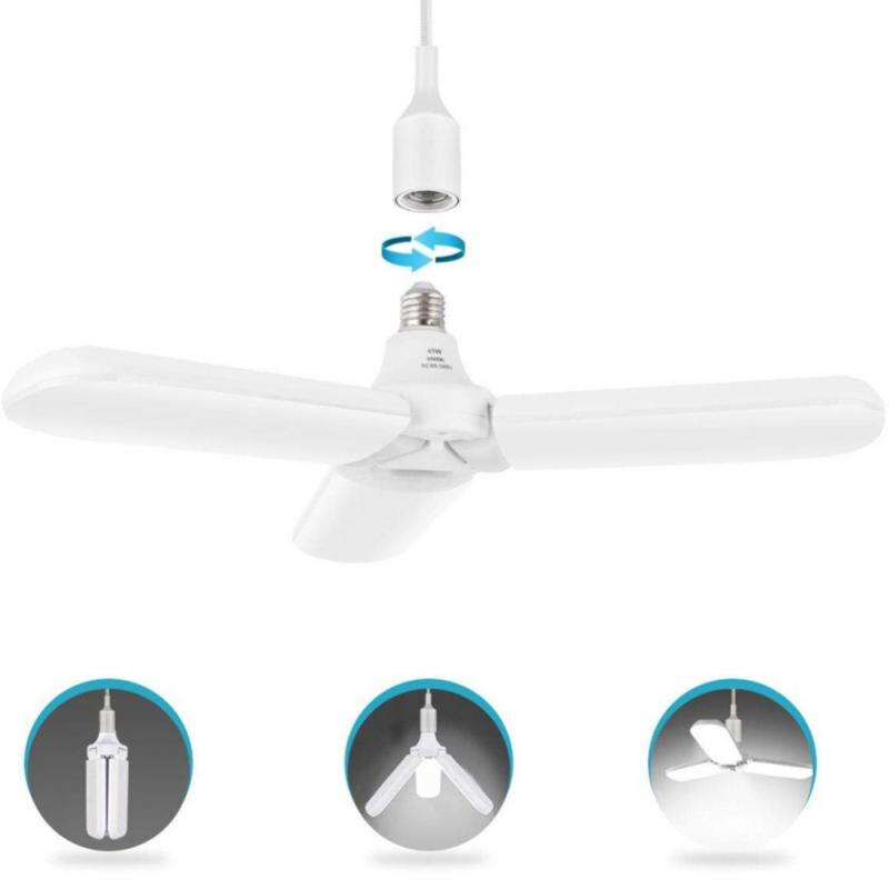 Luces para Garage LED, 40W/30W, ventilador plegable E26, luz de garaje de 4000LM/3000LM, 85-265V, iluminación Industrial para sala de estar