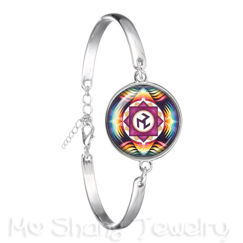 Pulsera de la estatua de Ganesha, brazalete de cadena de budismo indio, Ganesha, Vinayaka, Dios, Vintage,: Bañado en rodio de imitación