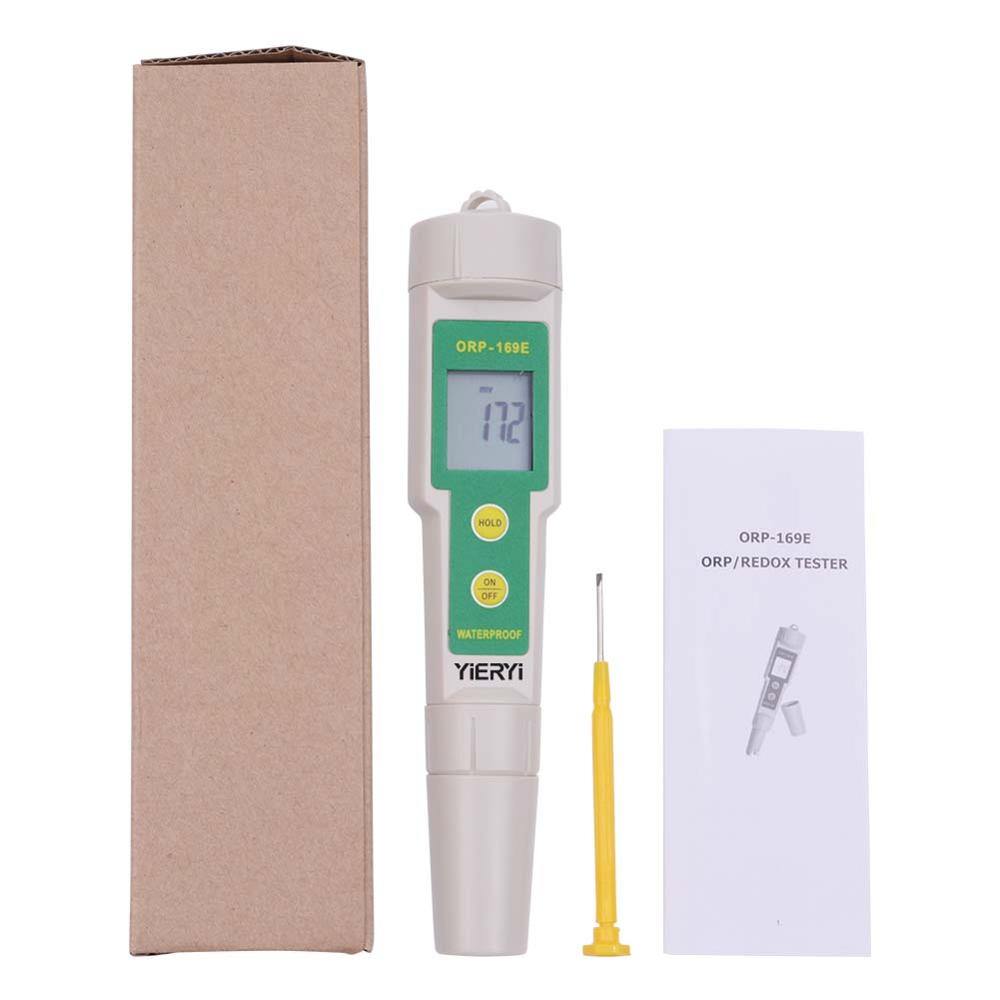 Medidor de pluma portátil ORP, probador de potencial negativo, Redox, ORP, con sonda reemplazable: Carton
