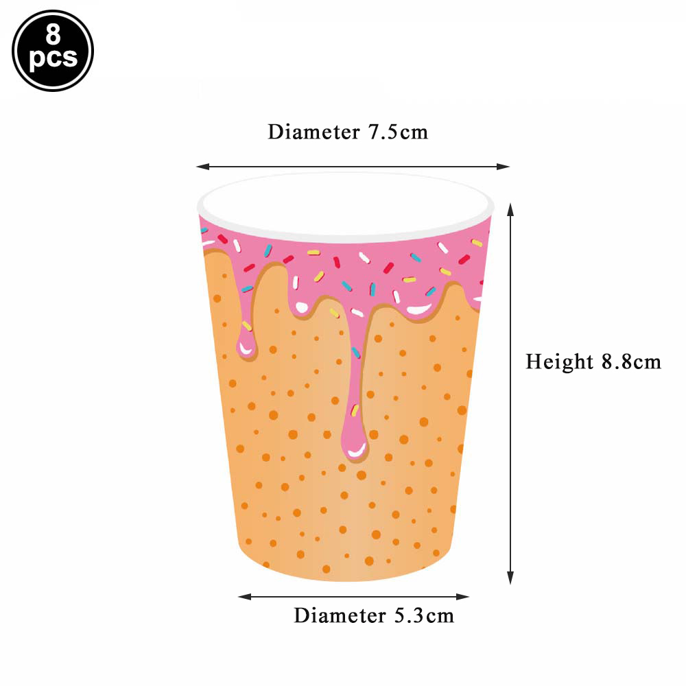 Donuts Dinner Plates Party Supplies Tableware Napkins Donut Tablecloth Donut Grow Up Birthday Party Baby Shower Decorations: Coffee