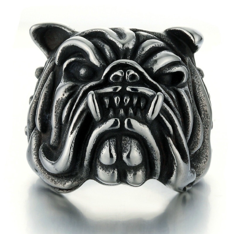 Anillo ajustable para hombres, niñas y mujeres, serpiente negra de oro ajustable, Animal feroz, Retro, Punk, esguinces muy grandes, Faraón egipcio