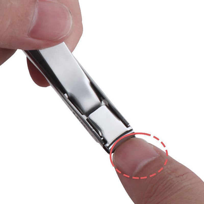 Cortaúñas ultrafino plegable portátil, llavero de viaje, tijeras, cortador, Kits de herramientas de manicura de acero inoxidable