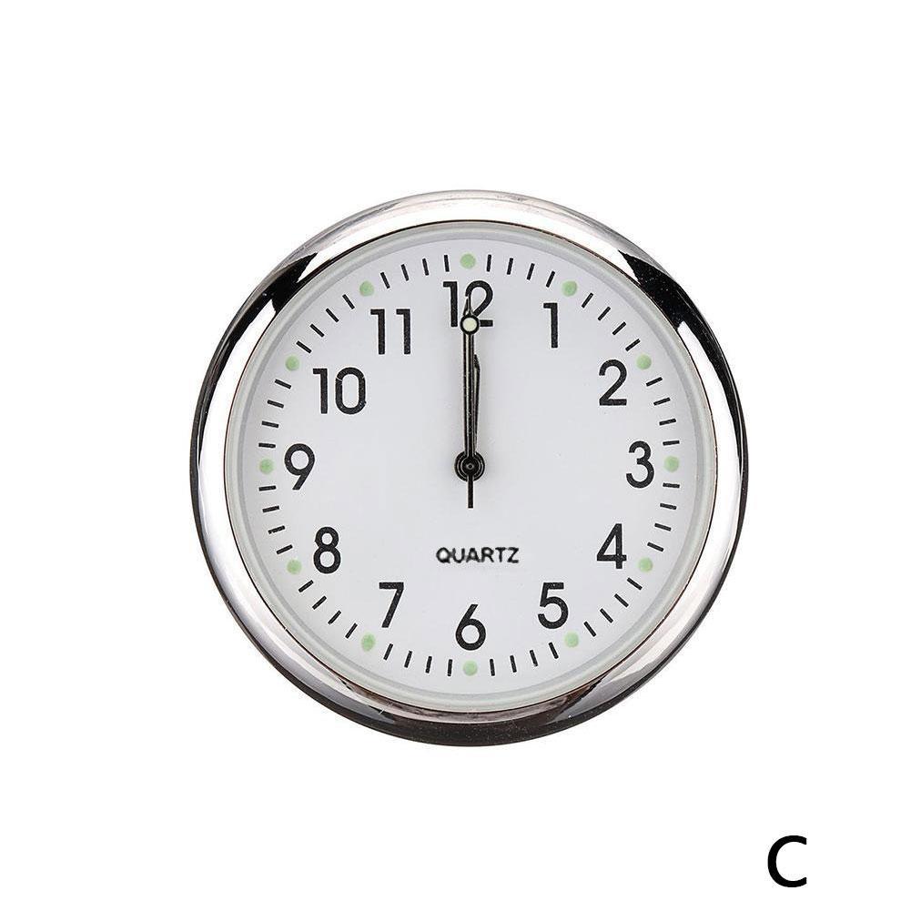 Mini montre analogique lumineuse à Quartz de poche F5Y2, petit bâton de montre de style bateau sur voiture, horloge d&#39;intérieur à Clip, vélo pour voiture: C