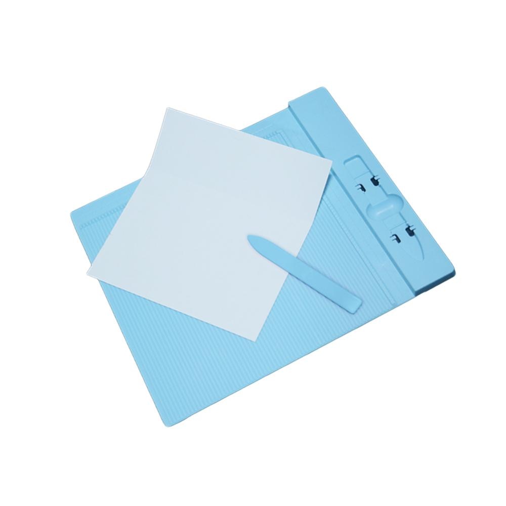 Plastic Scoring Board For DIY Scrapbooking Paper Craft Card Making Envelope Easy Measuring Folding Creasing Craft Tool