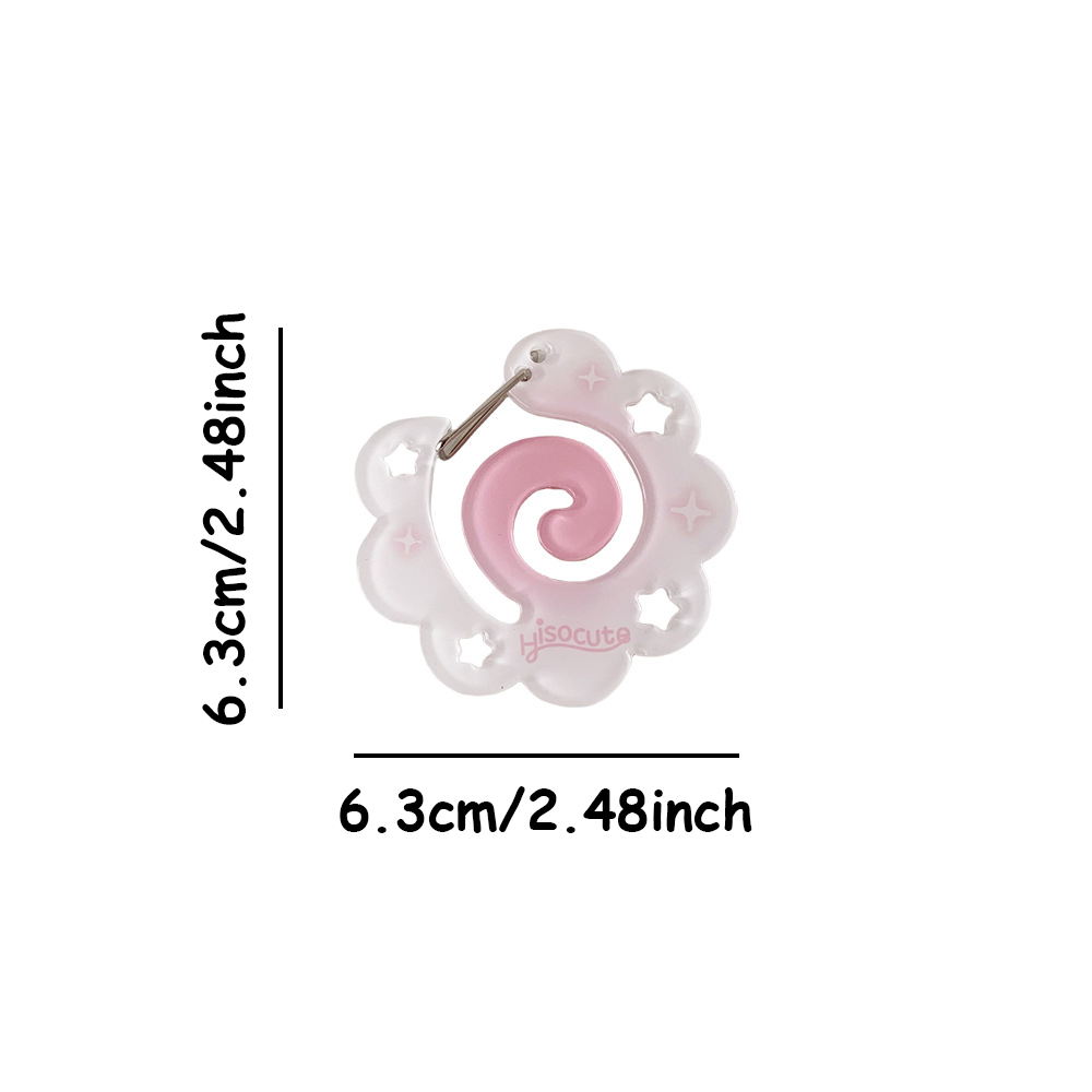 Ins Stijl Leuke Acryl Cartoon Sleutelhanger Houder Korea Kawaii Fruit Cupcake Stervormige Decor voor Tas Hanger Haak Sleutel Hangend