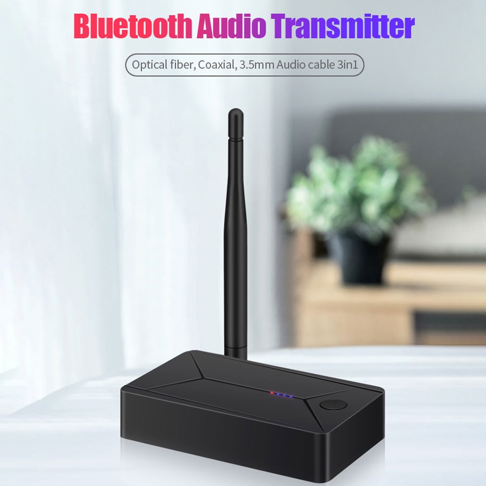 TX13 3 en 1 Bluetooth 5,0 transmisor receptor baja latencia óptica Coaxial AUX 3,5mm convertidor de Audio para auriculares de TV