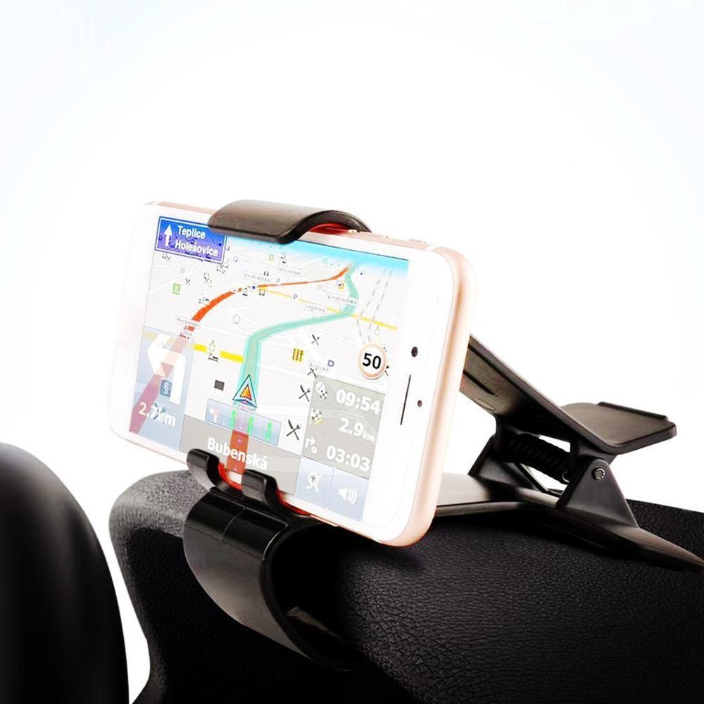 Dashboard Car Phone Holder for iPhone X Adjustable Clip Mount Holder Mobile Stand for Samsung GPS Car Cradle