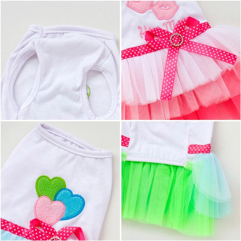 Sweet Dog Dresses For Small Dogs Lace Tutu Dress Puppy Dress Trendy Bowknot Dog Princess Dress Cute Pet Supplies