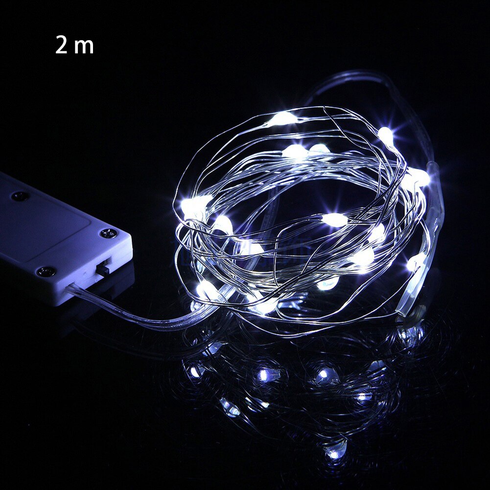 Fairy Light Copper Wire Christmas Night Romantic Decor Waterproof Chain Led Mini Party Wedding Battery Powered Garland